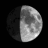 Waxing Gibbous, Moon at 9 days in cycle Waxing Gibbous, Moon at 9 days in cycle